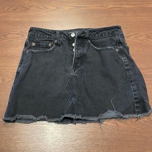 Black denim skirt - size 0 - American eagle